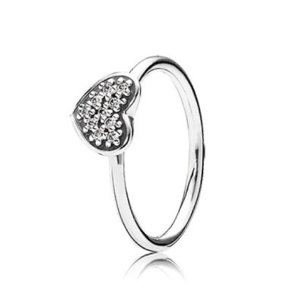 Pandora Pavé Heart Ring